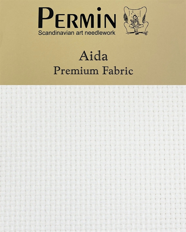 Aida Premium Fabric - White